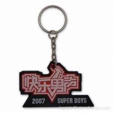 3D/2D Keychain, Made of Soft PVC, Customized Logos and Colors are Welcome